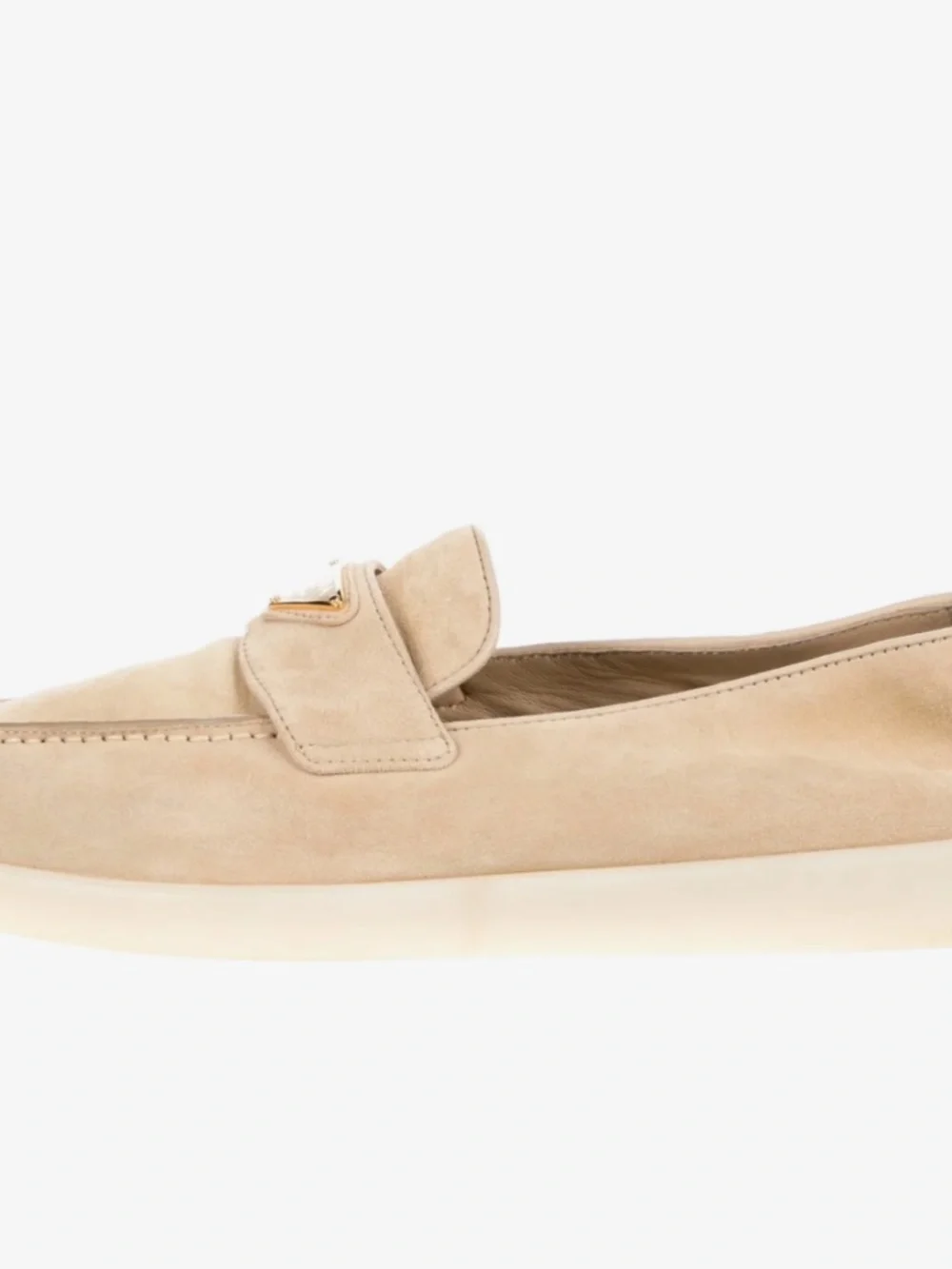 Prada Tan Suede Loafers 9.5